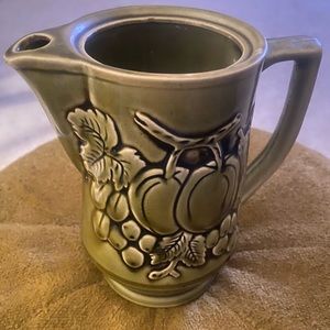 Vintage Avocado Green Pitcher/Japan